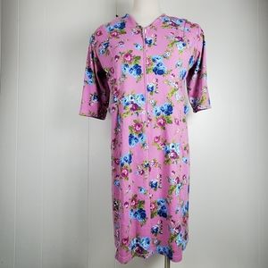 Buck & Buck zip front foral dress size 2x
